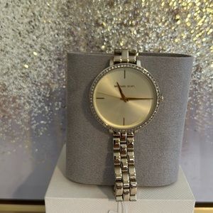 Michael Kors MK4399 - Charley Quartz Crystal Gold Dial Ladies Watch